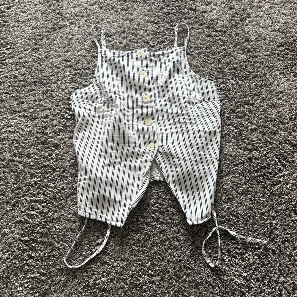 a new day White and Navy Striped top